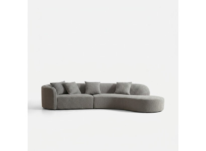Szara Sofa Pięcioosobowa Luksusowa Duża Żywy krajobraz Modern Meble Nowość