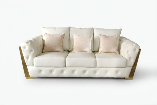 Sofa trzyosobowa Meble Meble Chesterfield Medusa Luksusowe meble