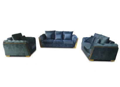 Zestaw sofowy Chesterfield Zestaw Kanapy 3+2+1 Meble Materiał Sofa Kanapy 3szt.