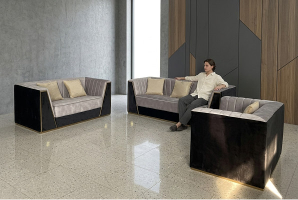 Medusa Meble do Siedzenia Kanapa Ustawić Materiał Sofa Kanapy Meble Meble 3szt