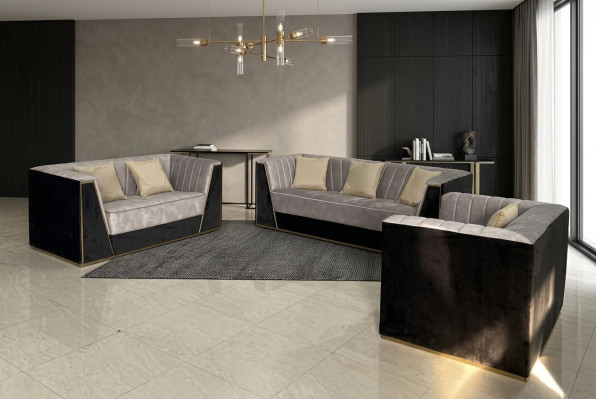 Medusa Meble do Siedzenia Kanapa Ustawić Materiał Sofa Kanapy Meble Meble 3szt