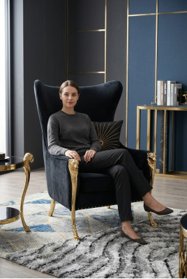 Luksusowa Sofa Fotel Podkładka Meble Sofy Jednoosobowe Sofa EarsFotel
