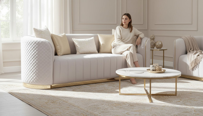 Kanapa Owalna Kanapy Dwumiejscowe Meble Sofa Meble Sofy do Salonu