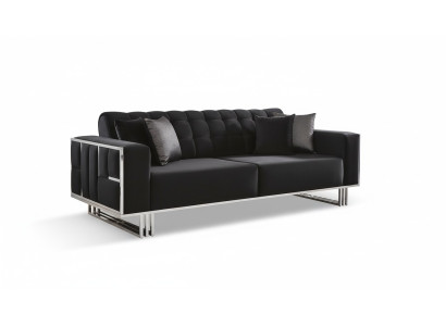 Kanapa Trzyosobowa Sofa Meble Meble Kanapy Sofy Czarny Podkładka
