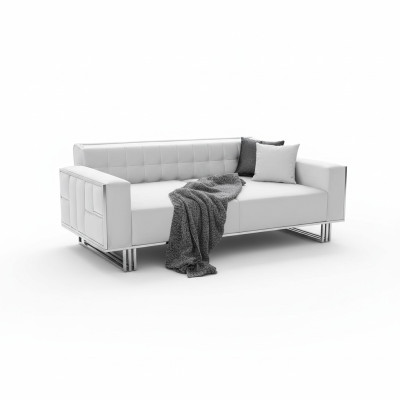 Regulowana wielofunkcyjna kanapa kanapa dwuosobowa kanapy designerskie sofy Biały
