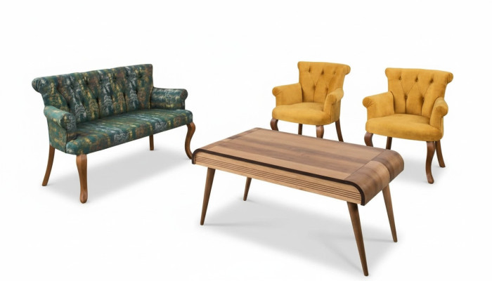Zestaw do siedzenia ławka poduszki na siedzenia meble zestaw kanapa sofa stolik kawowy 4 sztuki. zestawy
