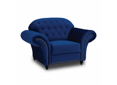 Blauer Fotel Chesterfield Sofa Jednoosobowa Sofa Niebieski Fotel Meble