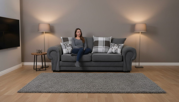 Kanapa Trzyosobowa Podkładka Meble Aksamit Kanapa Materiał Sofa 224cm Kanapy