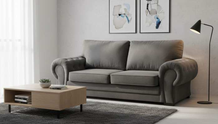 Luksusowa Sofa Kanapa Sofy Tapicerowane Podkładka Meble Trzyosobowa Materiał Aksamit