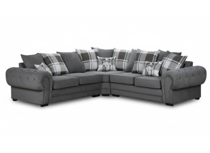 Sofa materiałowa Luksusowy zestaw materiałów narożny Salon Narożnikowa kanapa Sofy Sofa w kształcie litery L Narożnik