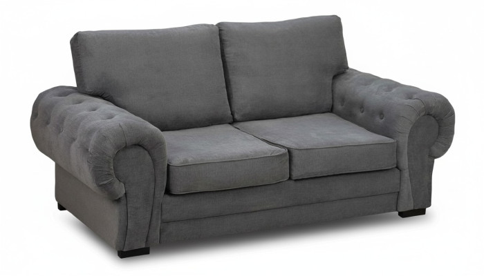 Szary Sofa do salonu Podkładka Meble Kanapy dwuosobowe Sofy Materiał Włókienniczy