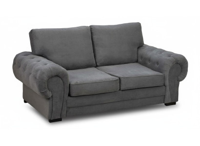 Szary Sofa do salonu Podkładka Meble Kanapy dwuosobowe Sofy Materiał Włókienniczy