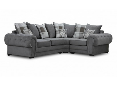Narożnikowa kanapa Włoski styl Komfortowy design Sofa Podkładka Włókienniczy Pokój dzienny Materiał