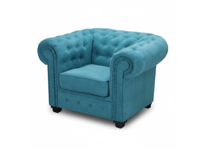 Fotel Luksusowy Komfortowy Fotel Salon w stylu włoskim Chesterfield