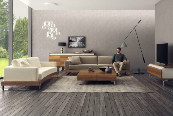 Nowoczesne białe dwumiejscowe luksusowe meble do salonu Sofa Meble do siedzenia Nowość