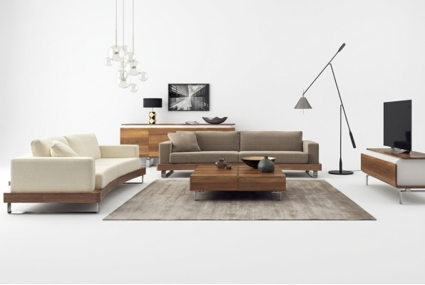 Nowoczesne białe dwumiejscowe luksusowe meble do salonu Sofa Meble do siedzenia Nowość