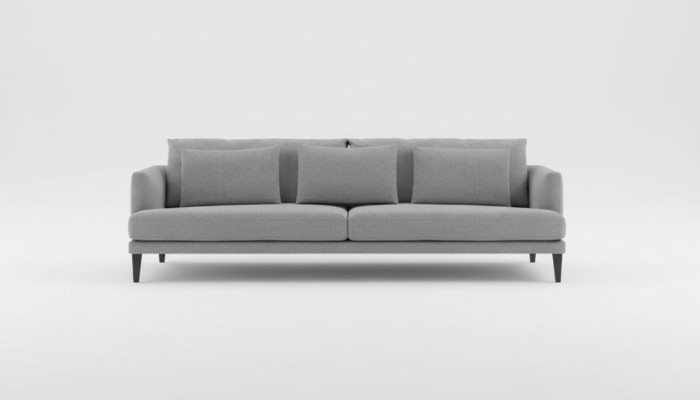 Nowoczesna szara sofa trzyosobowa Meble do siedzenia Designer Luksusowe kanapy Meble domowe