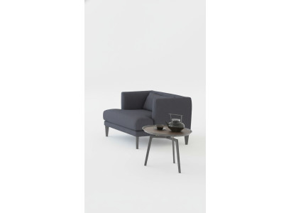 Szary, luksusowy, jednoosobowy fotel designerski Fotel RuheFotel EarsFotel Modern