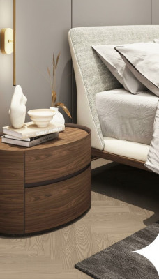 Projektant Drewno Stolik nocny Nowoczesny Design Prawdziwe drewno Sypialnia Meble
