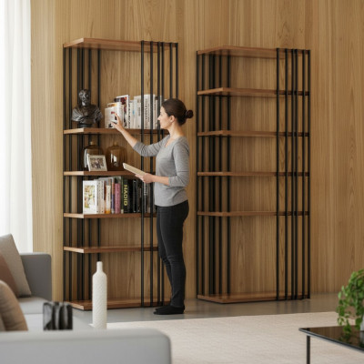 Półka na książkę Luxury Szafa Modern Living Room Jednostka ścienna Regały Nowe