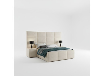 Podwójne łóżko Łóżko Podkładka łóżka Design Sypialnia Meble Meble 180x200cm
