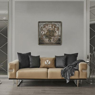 Luksusowa kanapa ze stalowymi nóżkami Siedziba Podkładka Designerskie kanapy Meble 230cm