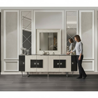 Komody Półka konsola Meble Kredens w stylu włoskim Kredens Szafa Luxury