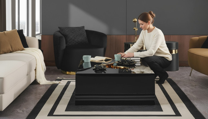 Stolik kawowy Stolik stolik kawowy Design Tabela stół do salonu stoły Meble