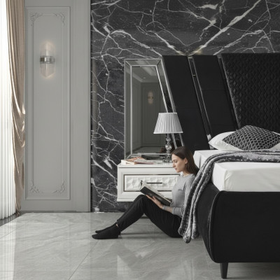 Stolik nocny Design Tabela Meble Szafki nocne Drewno Sypialnia Stolik Nowość
