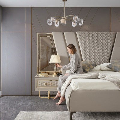 Design Stolik nocny konsola Side stoły Sleep Pokój Drewno Luksusowe Konsole Nowe