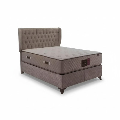 Łóżko Chesterfield łóżko dla Sypialnia Włókienniczy 180x200cm z materacem