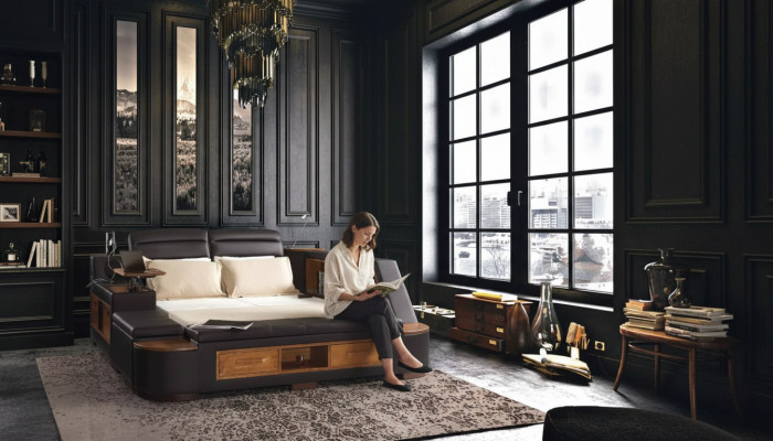 Wielofunkcyjne łóżko podwójne Łóżko Nowoczesna rama łóżka 180x200cm Hotel Nowość