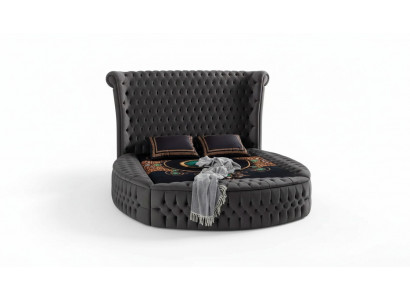 Łóżko Chesterfield Łóżko tapicerowane Luxury Sypialnia Design łóżka Włókiennicze Aksamit Nowe