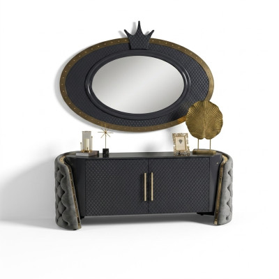 Toaletka Zestaw konsola Lustro Sypialnia Meble Design Stołek Zestaw Nowy