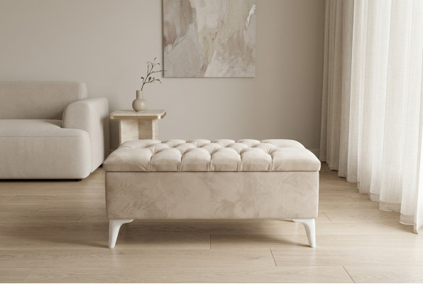 Design Stołek Design Podkładka Podnóżek Ottoman Siedziba Włókienniczy Szezlong