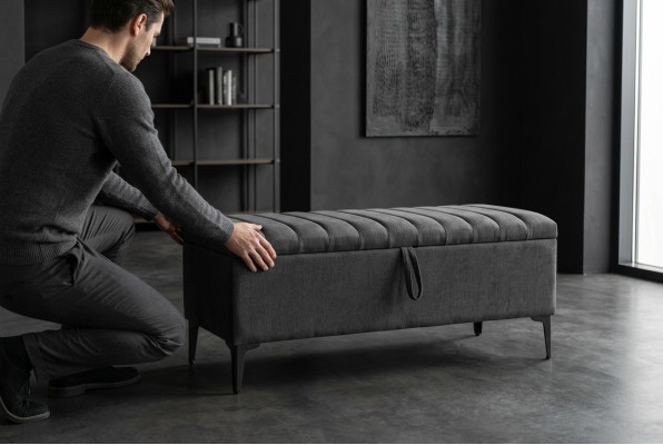 Design Stołek Design Podkładka Podnóżek Ottoman Siedziba Włókienniczy Szezlong Pufa