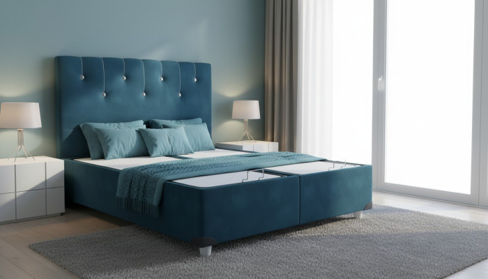 Luksusowa Sypialnia Łóżko Podwójne łóżka Design Meble Bed Frame Hotel Turkis