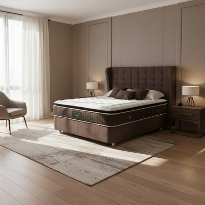 Luksusowa Sypialnia Łóżko Podwójne łóżka Design Meble Bed Frame Hotel