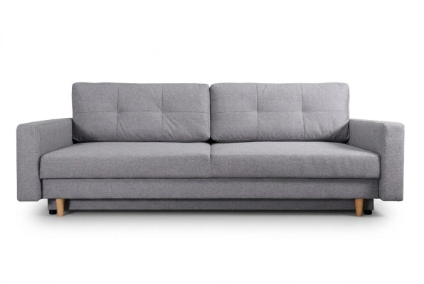 Sofa 3 miejsce do siedzenia Szara Sofa Styl Luksusowy Salon Nowoczesny Design Podkładka Materiał Nowość