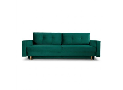 Funkcjonalna I mega wygodna 3-miejscowa rozkładana sofa w luksusowej zieleni