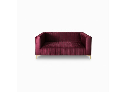 Stylowa, mega wygodna sofa 2-osobowa w kolorze fioletowym będzie jasnym akcentem w Twoim wnętrzu
