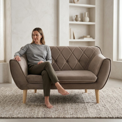 Wyrafinowana sofa do 2 sypialni w nowoczesnym stylu od europejskich producentów mebli