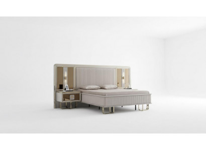 Łóżko Biały Piękny Design Nowoczesne Łóżko Podwójne Sypialnia Eleganckie Meble Nowe