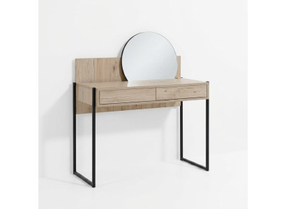 Toaletka Beżowa Sypialnia Lustro Meble Design Eleganckie Luksusowe Piękne Nowe