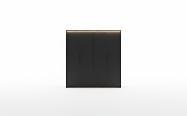 Szafa Czarny Luksusowe Drewno Sypialnia Elegancka Szafa Design Modern