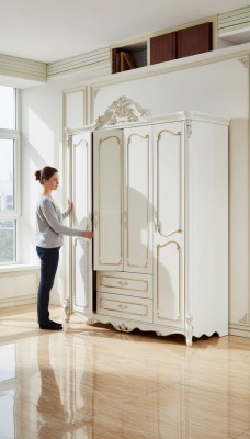 Szafa Biały Elegancka Sypialnia Design Classic Meble Luxury