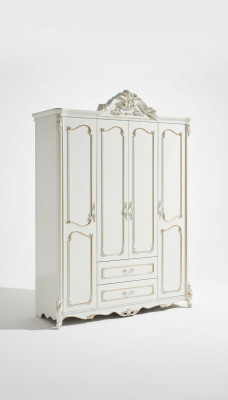 Szafa Biały Elegancka Sypialnia Design Classic Meble Luxury