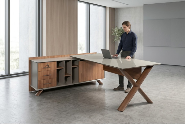 Biurko narożne Meble biurowe Pokój Meble Design Biurka Meble