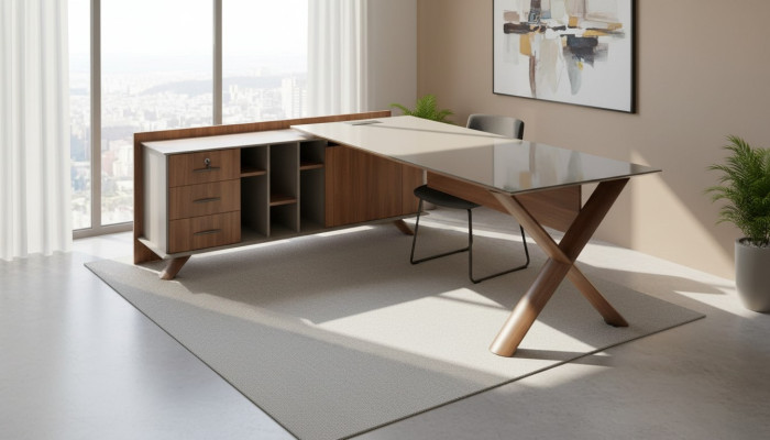 Biurko narożne Meble biurowe Pokój Meble Design Biurka Meble
