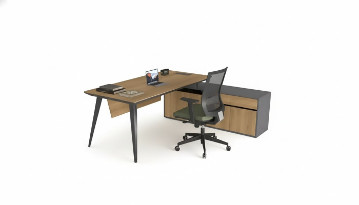 Biurko narożne Office Tabela Braun Duży Boss stoły Biurko Meble
